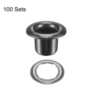 Harfington Grommets Eyelets with Washers Kit, Copper Grommet for Craft or Bags