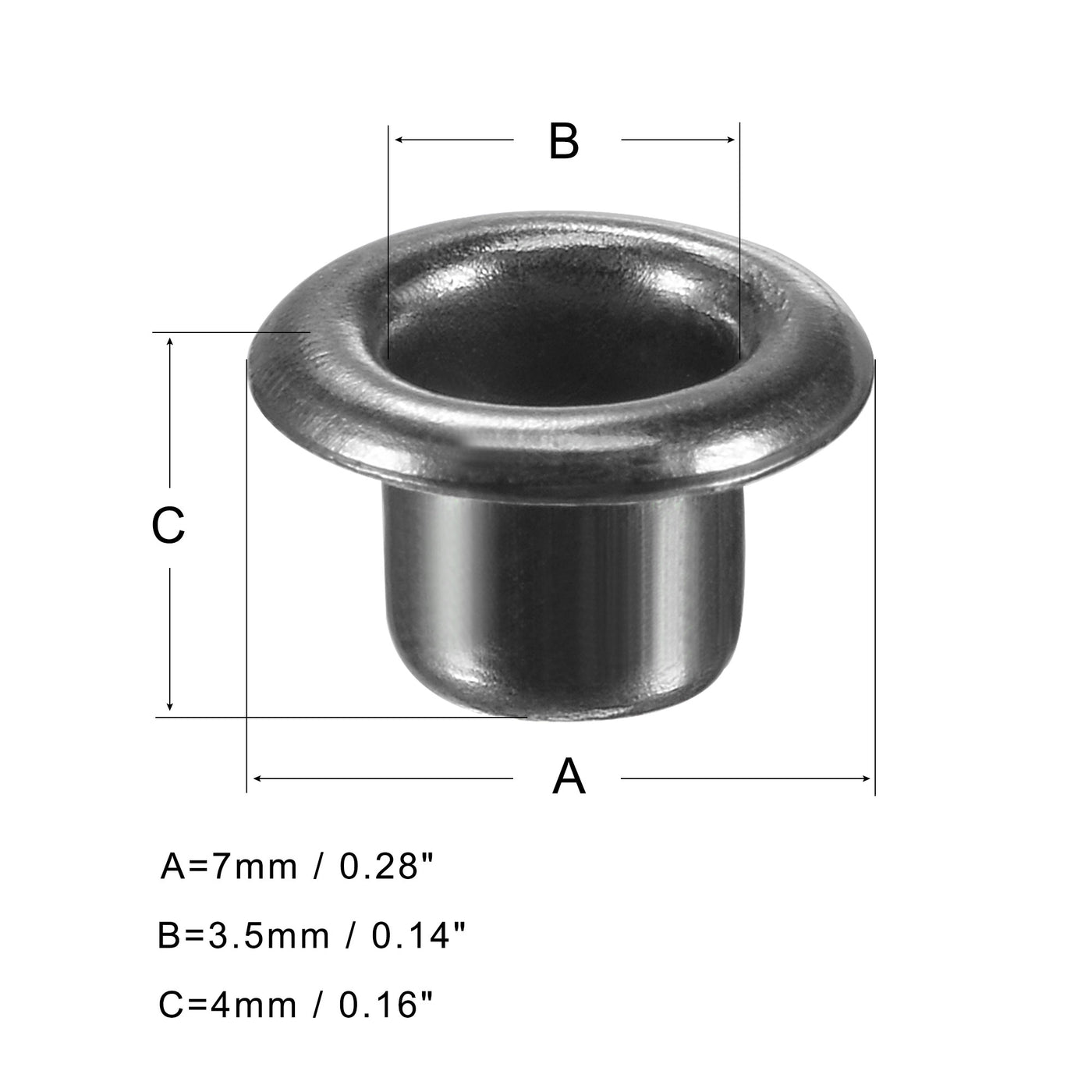 Harfington Grommets Eyelets with Washers Kit, Copper Grommet for Craft or Hats