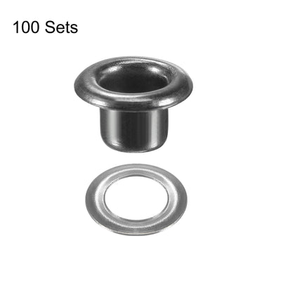 Harfington Grommets Eyelets with Washers Kit, Copper Grommet for Craft or Hats