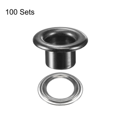 Harfington Grommets Eyelets with Washers Kit, Copper Grommet for DIY or Belts