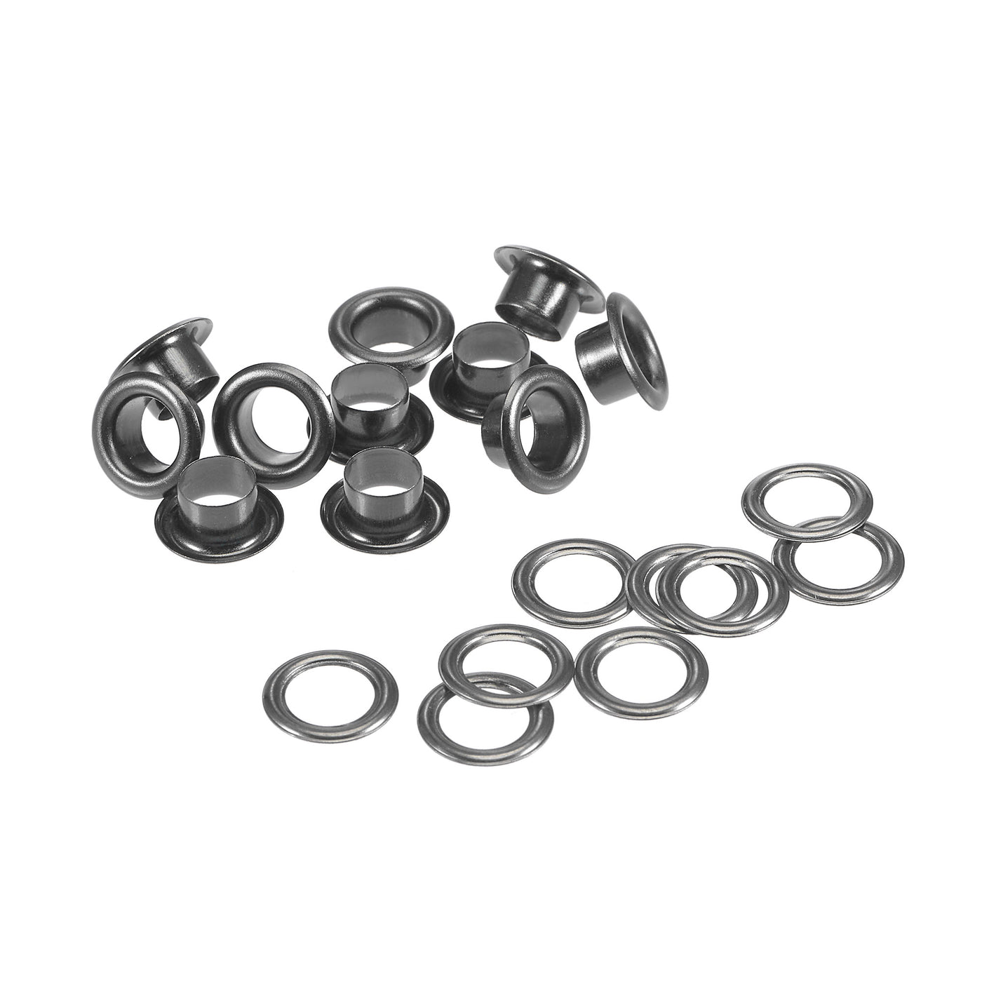 Harfington Grommets Eyelets with Washers Kit, Copper Grommet Chrome Plated for Backpacks