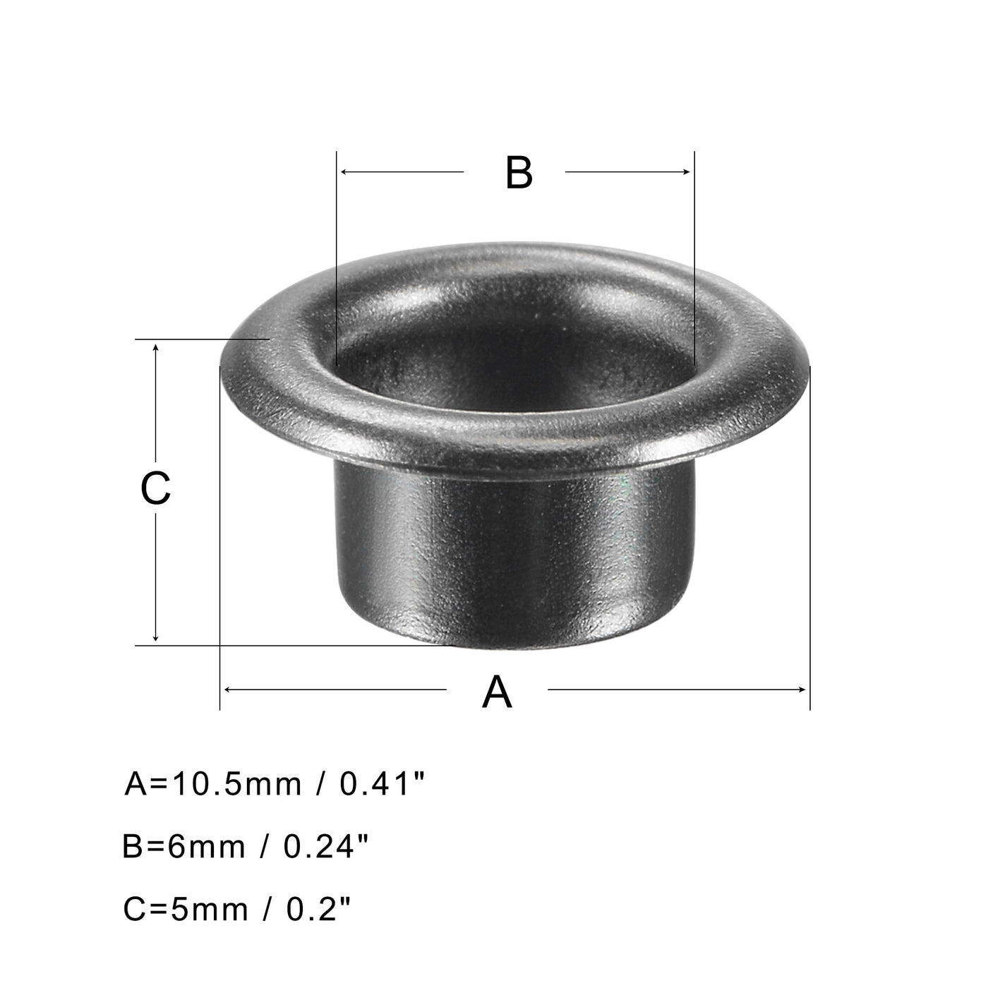 Harfington Grommets Eyelets with Washers Kit, Copper Grommet Chrome Plated for Hats