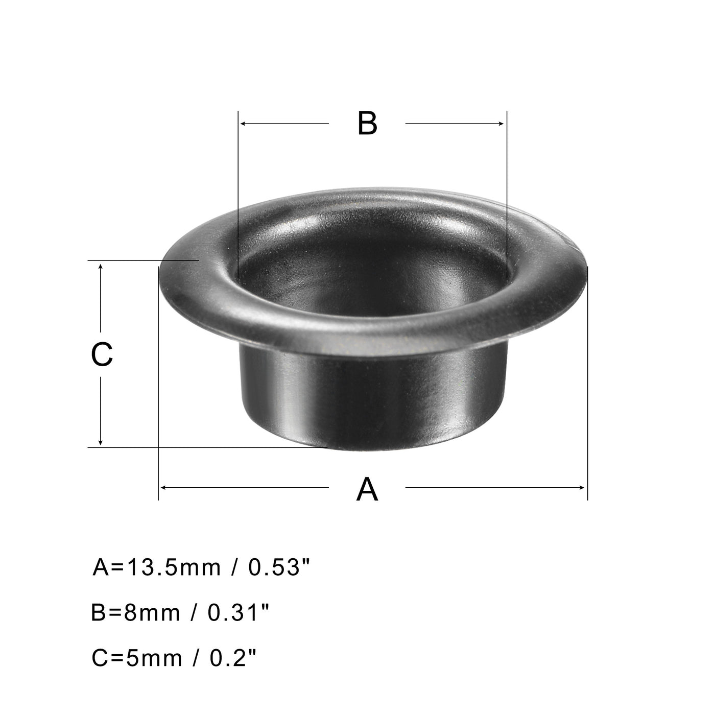 Harfington Grommets Eyelets with Washers Kit, Copper Grommet Chrome Plated for Belts