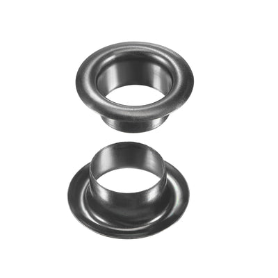 Harfington Grommets Eyelets with Washers Kit, Copper Grommet Chrome Plated for Leather