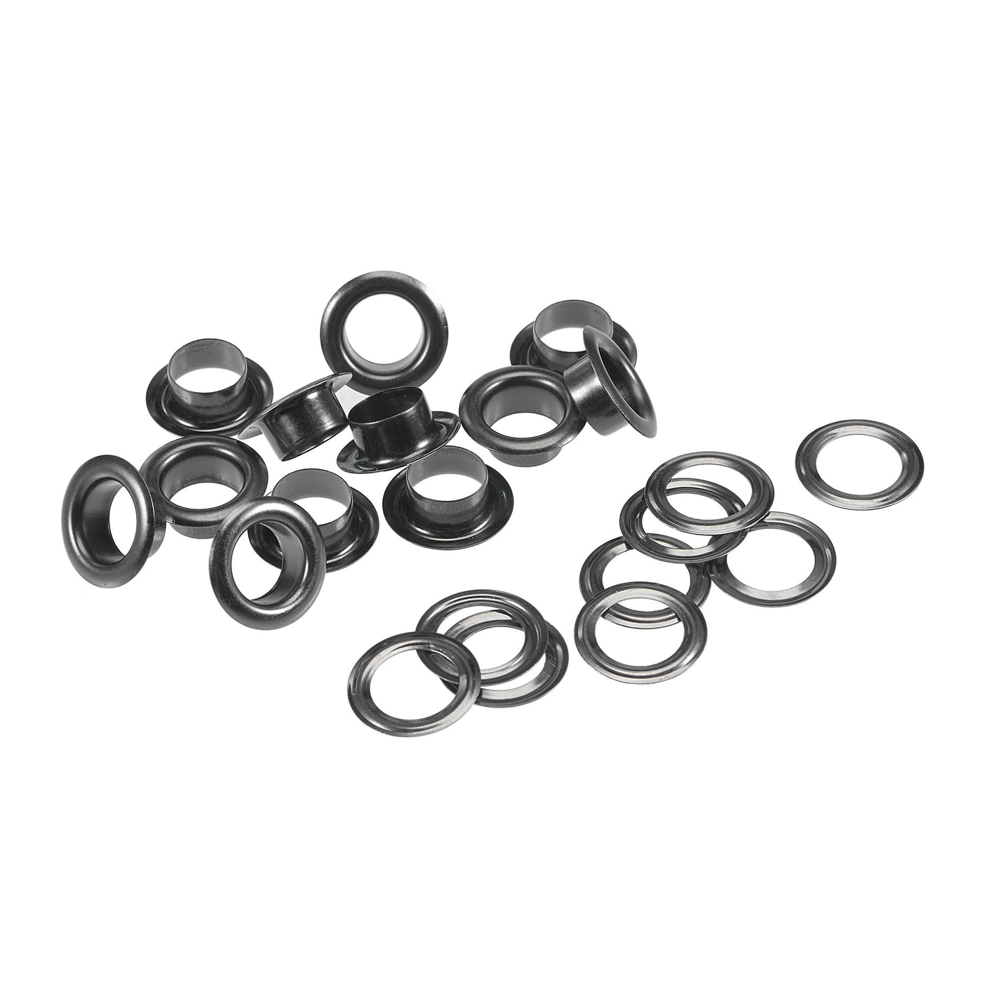 Harfington Grommets Eyelets with Washers Kit, Copper Grommet Chrome Plated for Leather