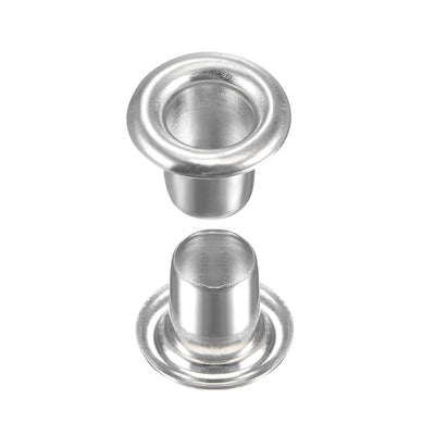 Harfington Grommets Eyelets with Washers Kit, Copper Grommet Chrome Plated for Clothes