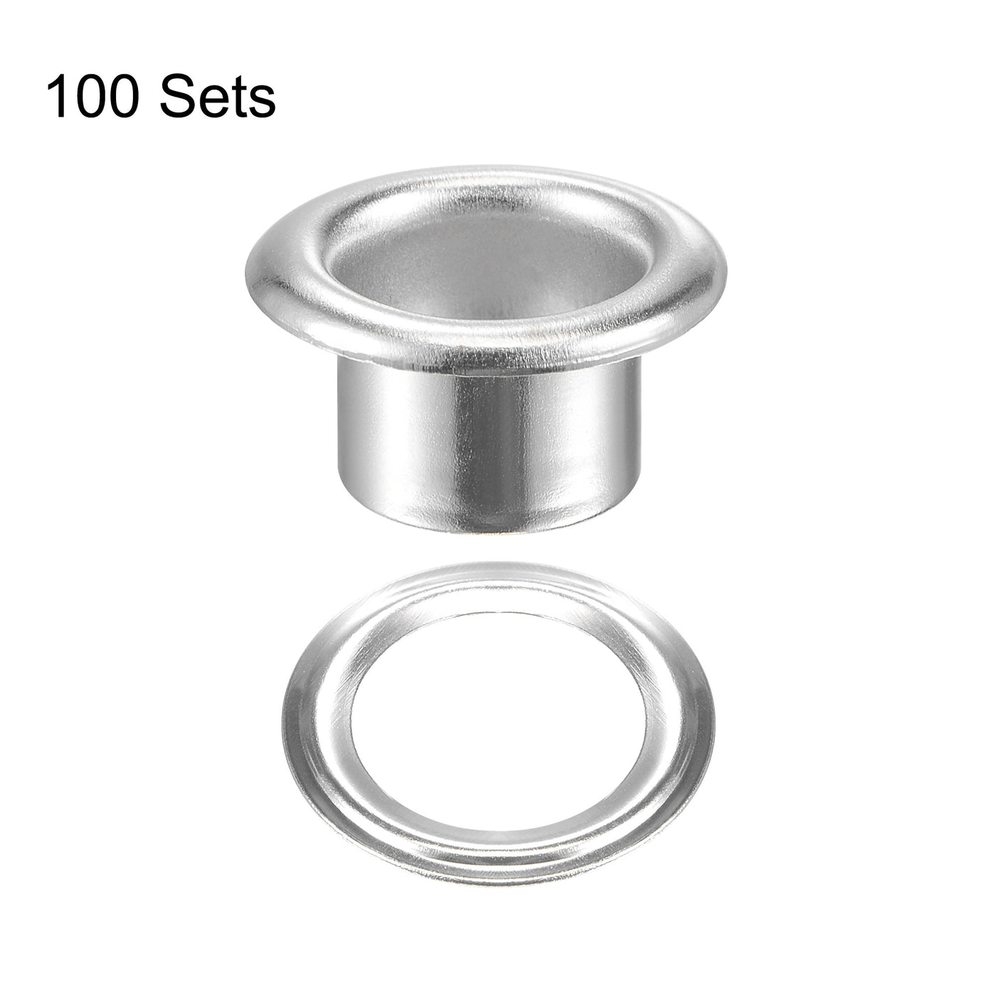 Harfington Grommets Eyelets with Washers Kit, Alloy Grommet for Leather