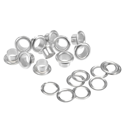 Harfington Grommets Eyelets with Washers Kit, Alloy Grommet for Leather