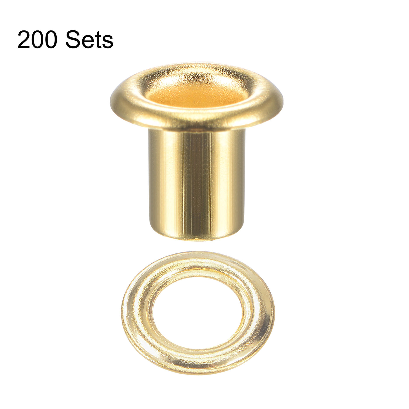 Harfington Eyelet with Washer  Copper Grommet Chrome Plated