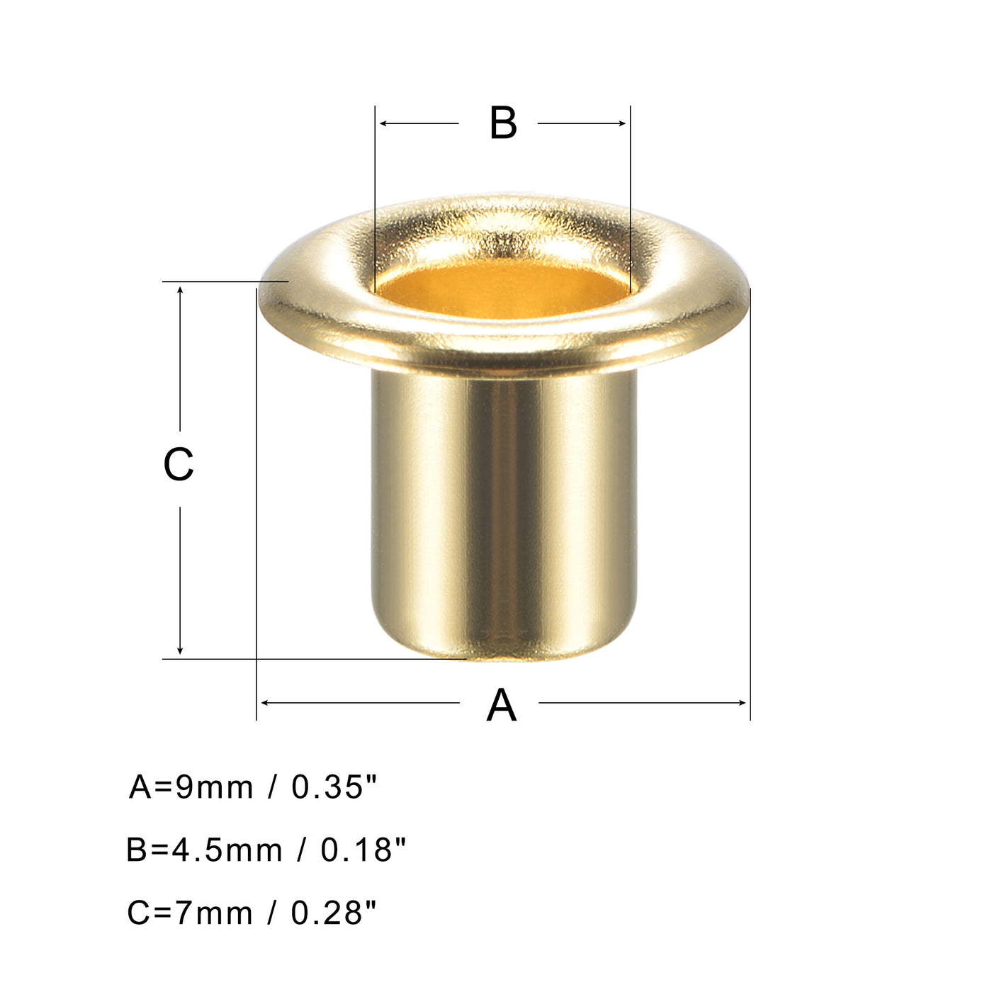 Harfington Grommets Eyelets with Washers Kit, Copper Grommet Chrome Plated for Clothes