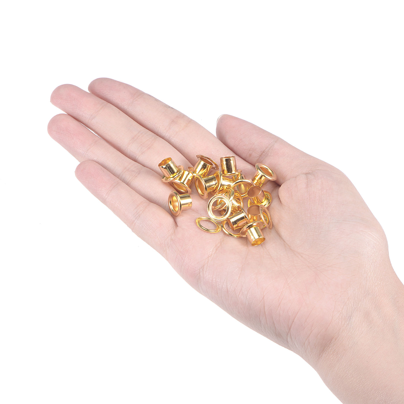 Harfington Grommets Eyelets with Washers Kit, Alloy Grommet for DIY