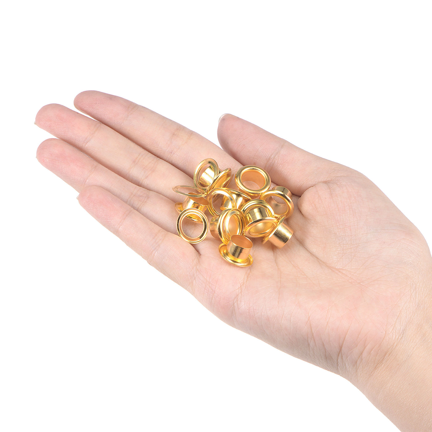 Harfington Grommets Eyelets with Washers Kit, Alloy Grommet for Leather