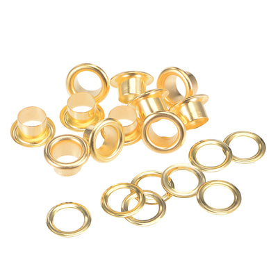 Harfington Grommets Eyelets with Washers Kit, Alloy Grommet for Leather