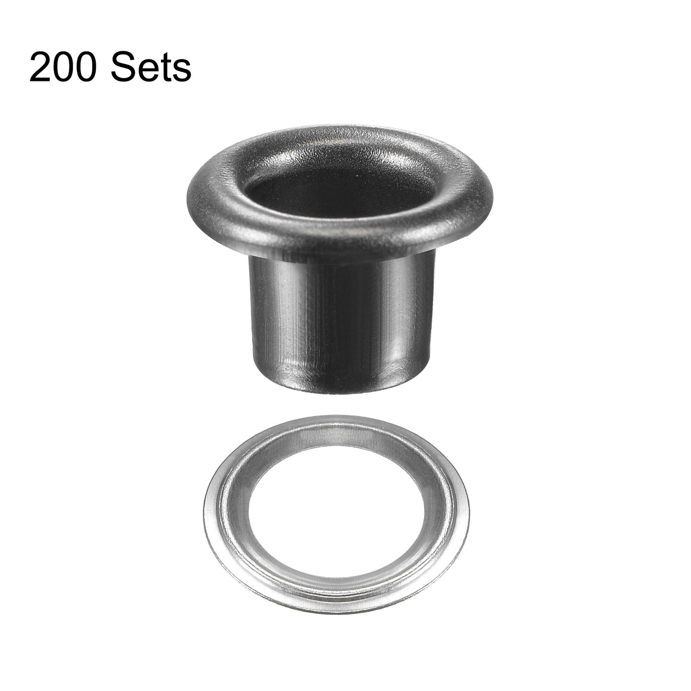 Harfington Grommets Eyelets with Washers Kit, Alloy Grommet for DIY