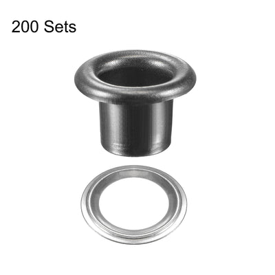 Harfington Grommets Eyelets with Washers Kit, Alloy Grommet for DIY