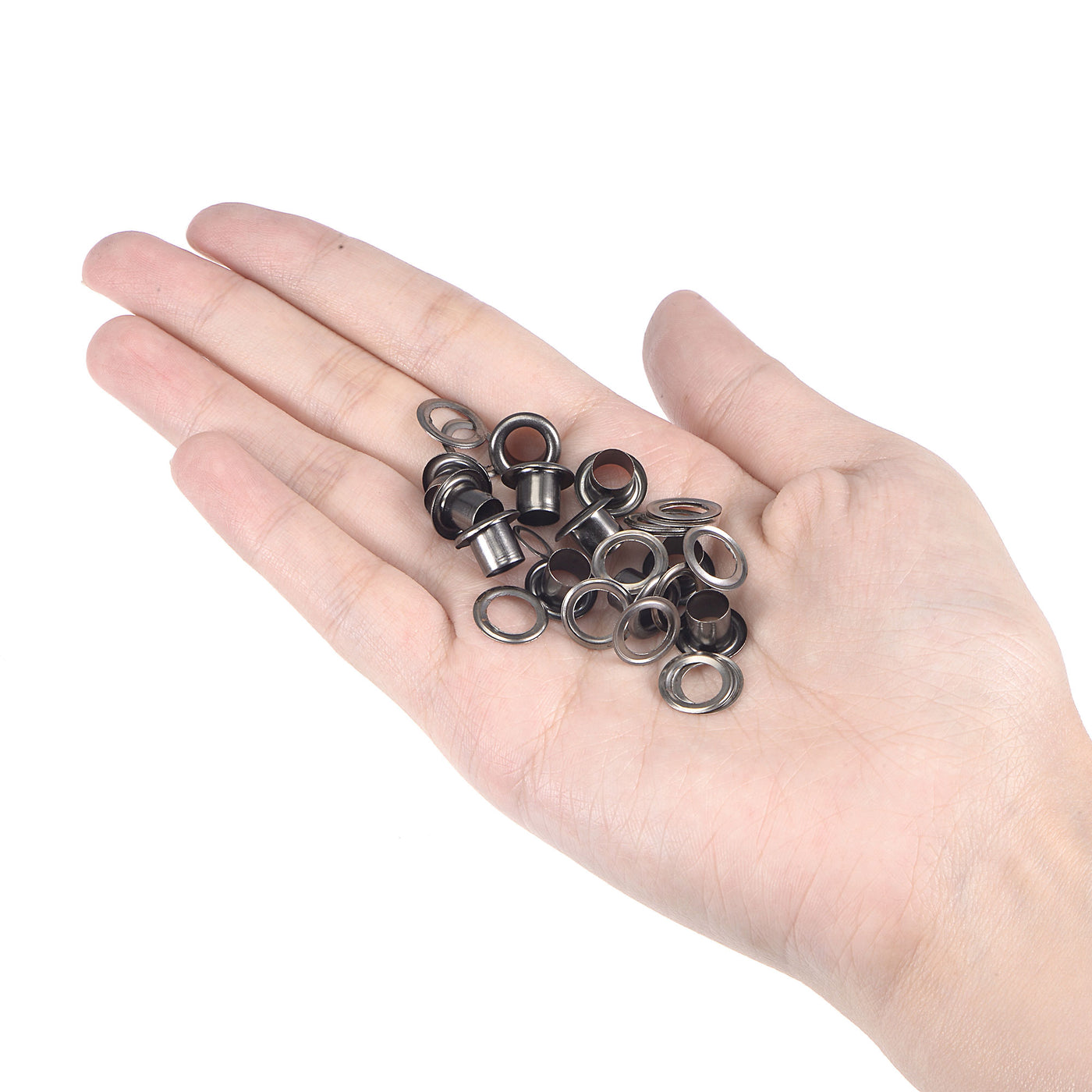 Harfington Grommets Eyelets with Washers Kit, Alloy Grommet for DIY