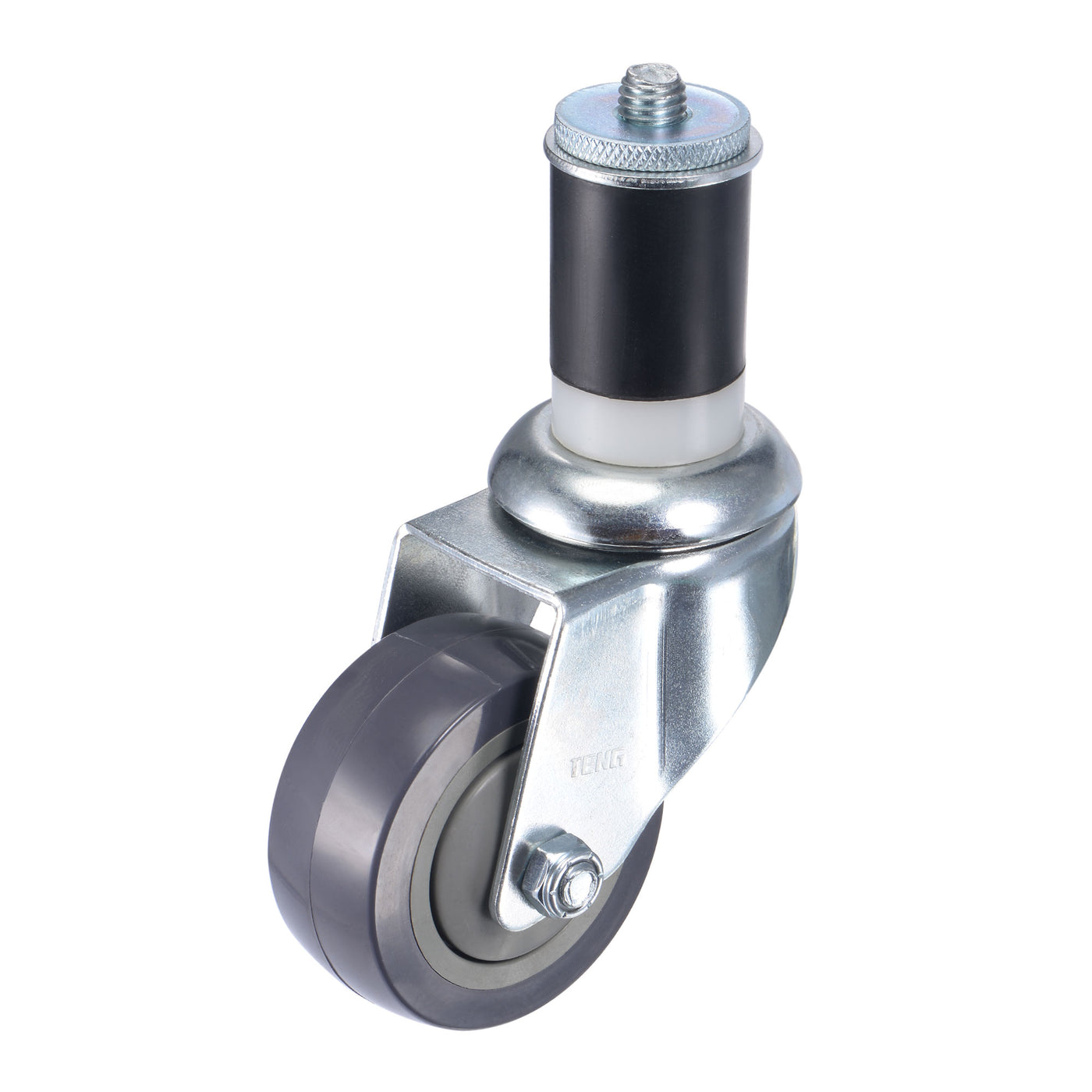 Harfington Swivel Expanding Stem Caster Diameter Load Capacity, for Kitchen Prep Tables, Rubber