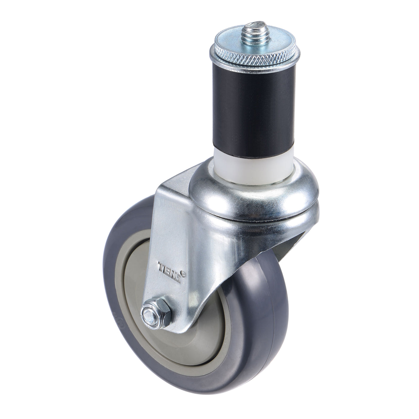 Harfington Swivel Expanding Stem Caster Diameter Load Capacity, for Kitchen Prep Tables, Rubber