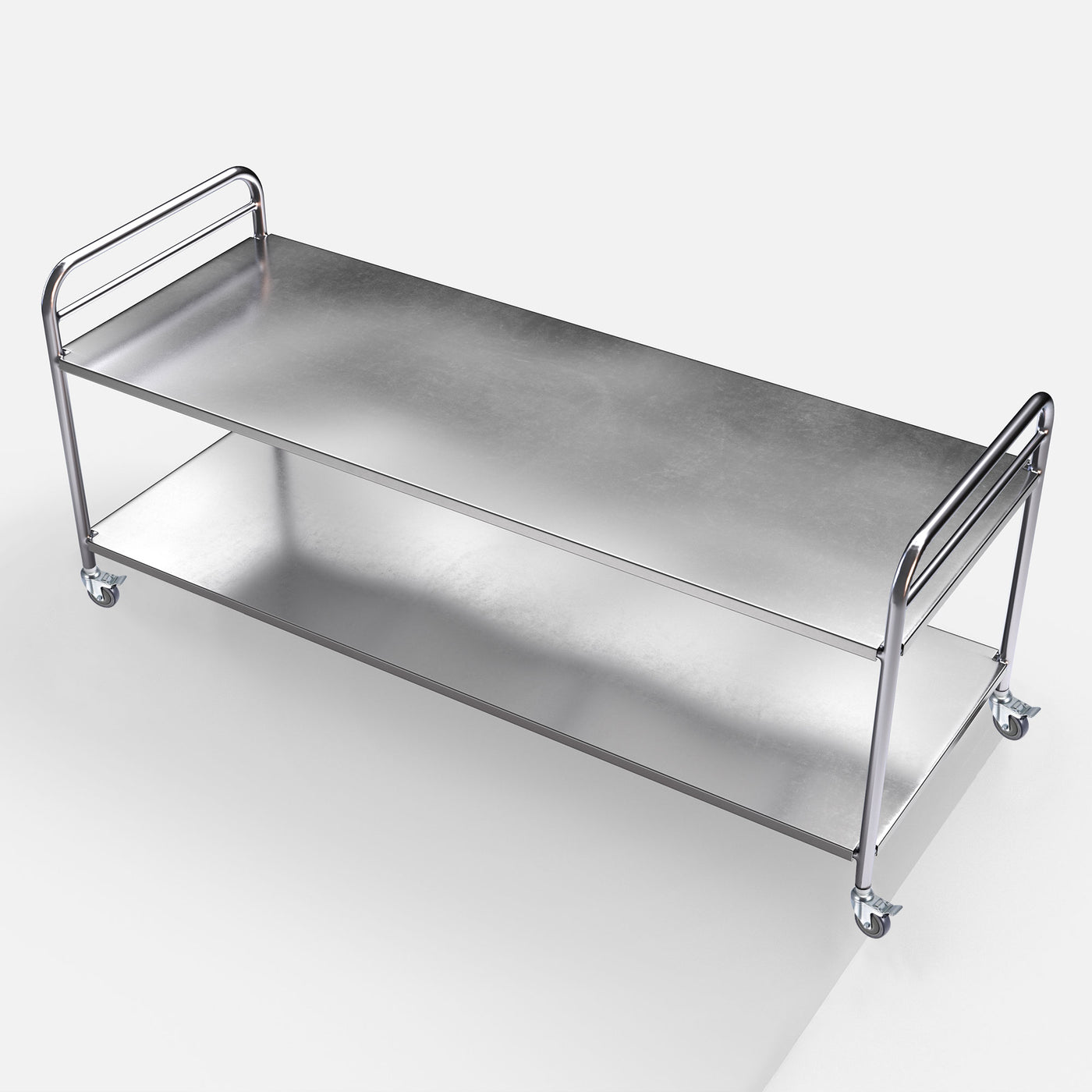 Harfington Swivel Expanding Stem Caster with Brake Load Capacity, for Kitchen Prep Tables, Rubber