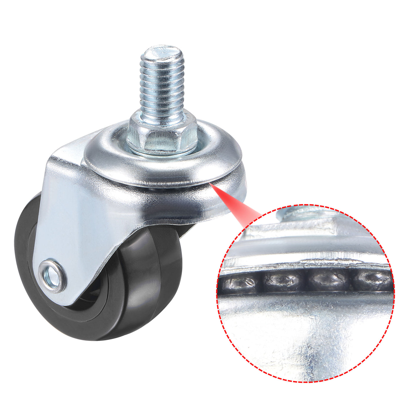 Harfington Swivel Stem Caster Capacity, for Workbench Trolley, PU