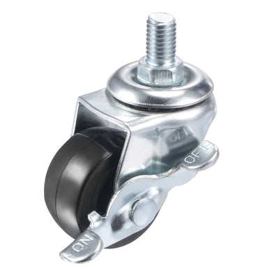 Harfington Swivel Stem Caster with Brake Load Capacity, for Workbench Trolley, PU