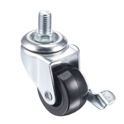 Harfington Swivel Stem Caster with Brake Diameter Load Capacity, for Workbench, PU