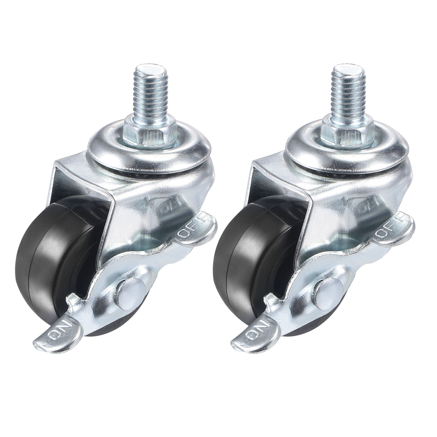 Harfington Swivel Stem Caster with Brake Diameter Load Capacity, for Workbench, PU