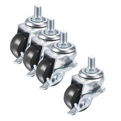 Harfington Swivel Stem Caster with Brake for Workbench Trolley, PU