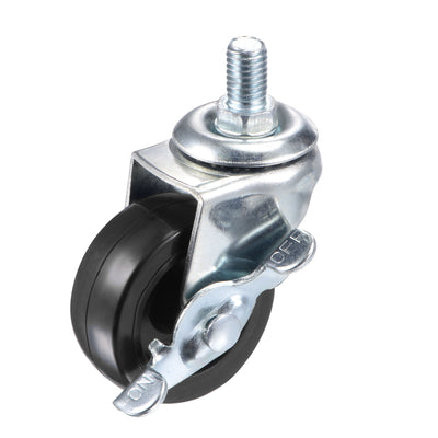 Harfington Swivel Stem Caster with Brake Load Capacity, for Workbench Trolley, PU