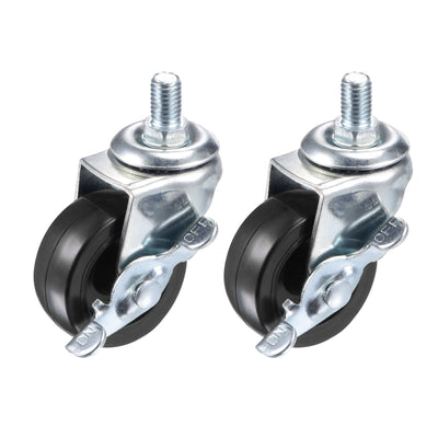 Harfington Swivel Stem Caster with Brake Diameter Load Capacity, for Workbench, PU