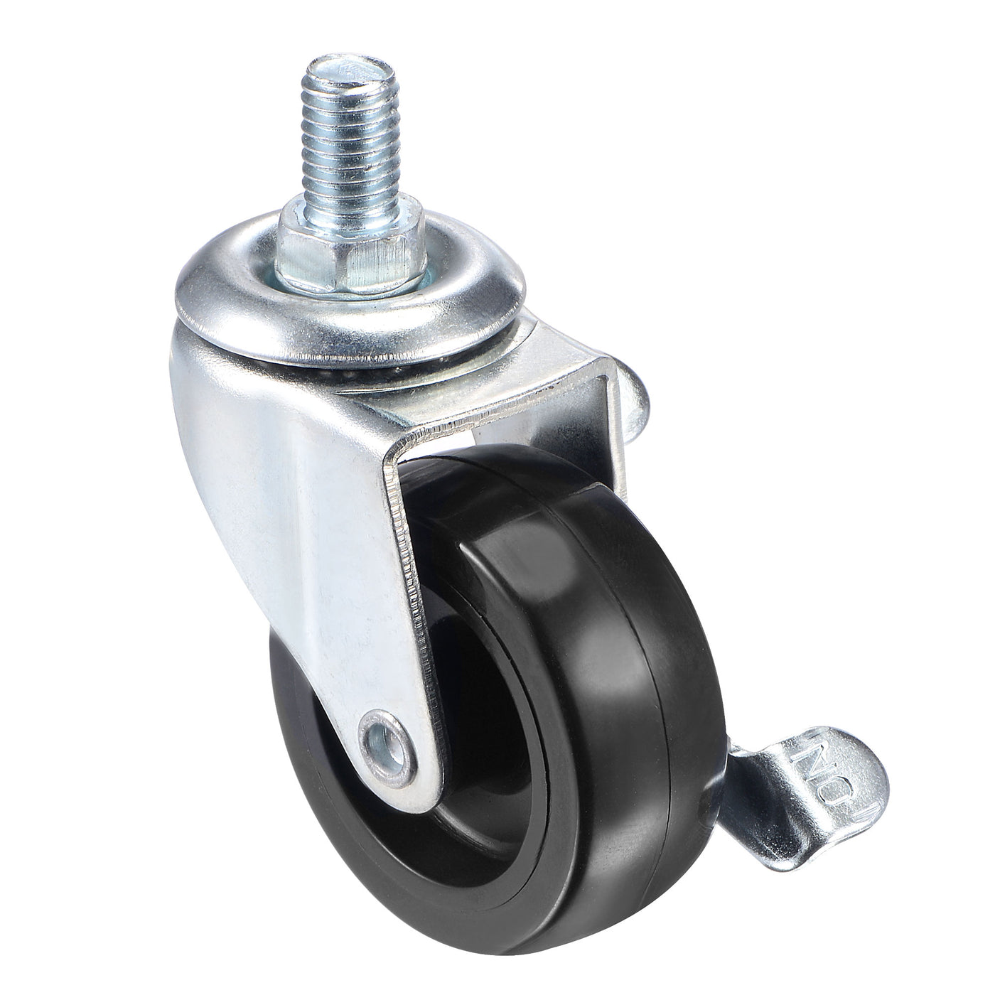Harfington Swivel Stem Caster with Brake for Workbench Trolley, PU