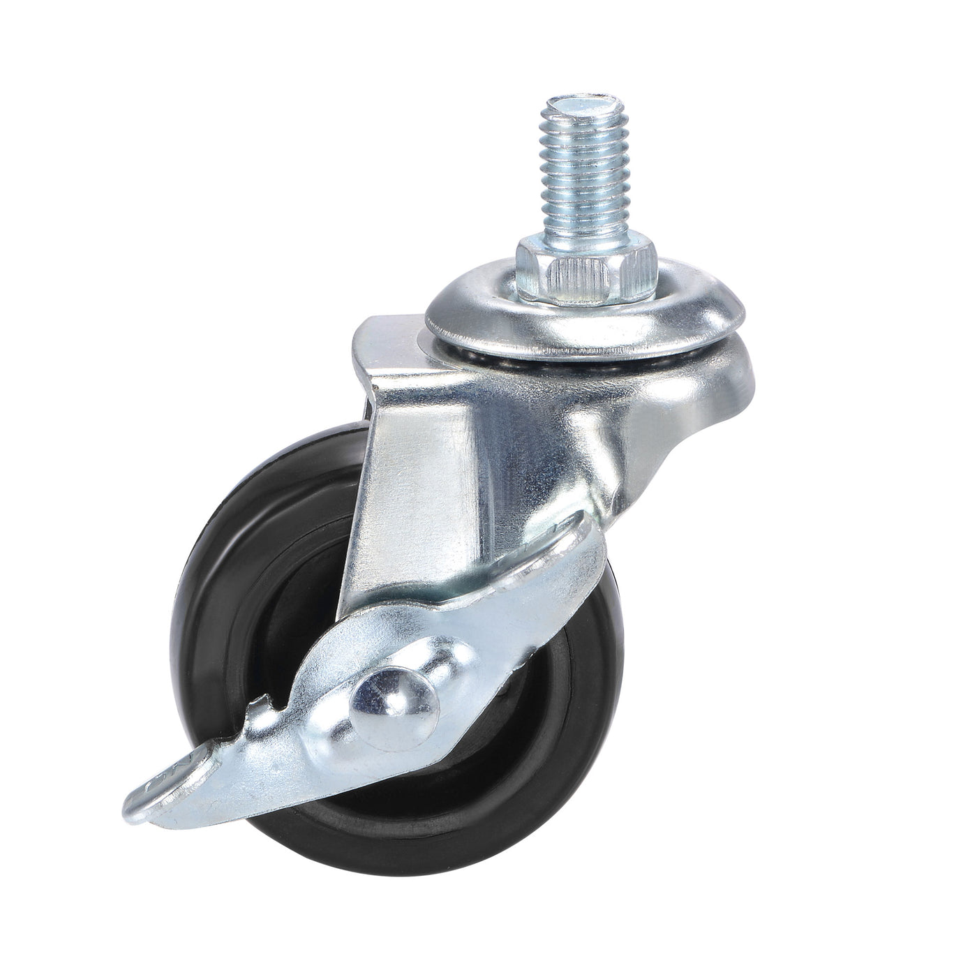 Harfington Swivel Stem Caster with Brake for Workbench Trolley, PU