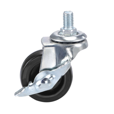 Harfington Swivel Stem Caster with Brake for Workbench Trolley, PU