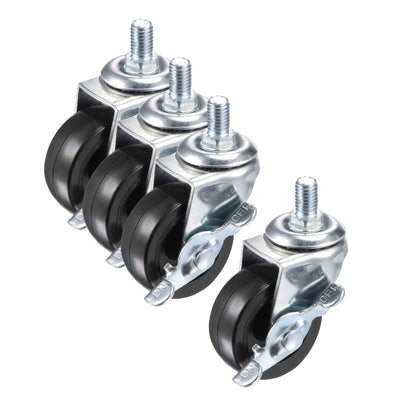 Harfington Swivel Stem Caster with Brake for Workbench Trolley, PU