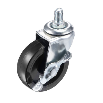 Harfington Swivel Stem Caster with Brake Load Capacity, for Workbench Trolley, PU