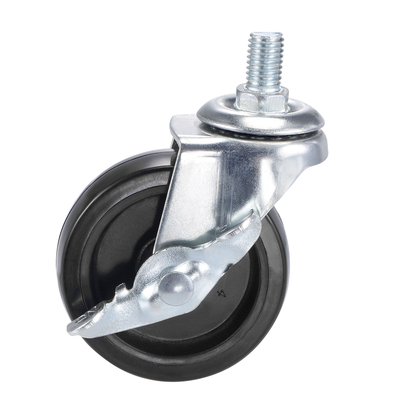 Harfington Swivel Stem Caster with Brake Diameter Load Capacity, for Workbench, PU