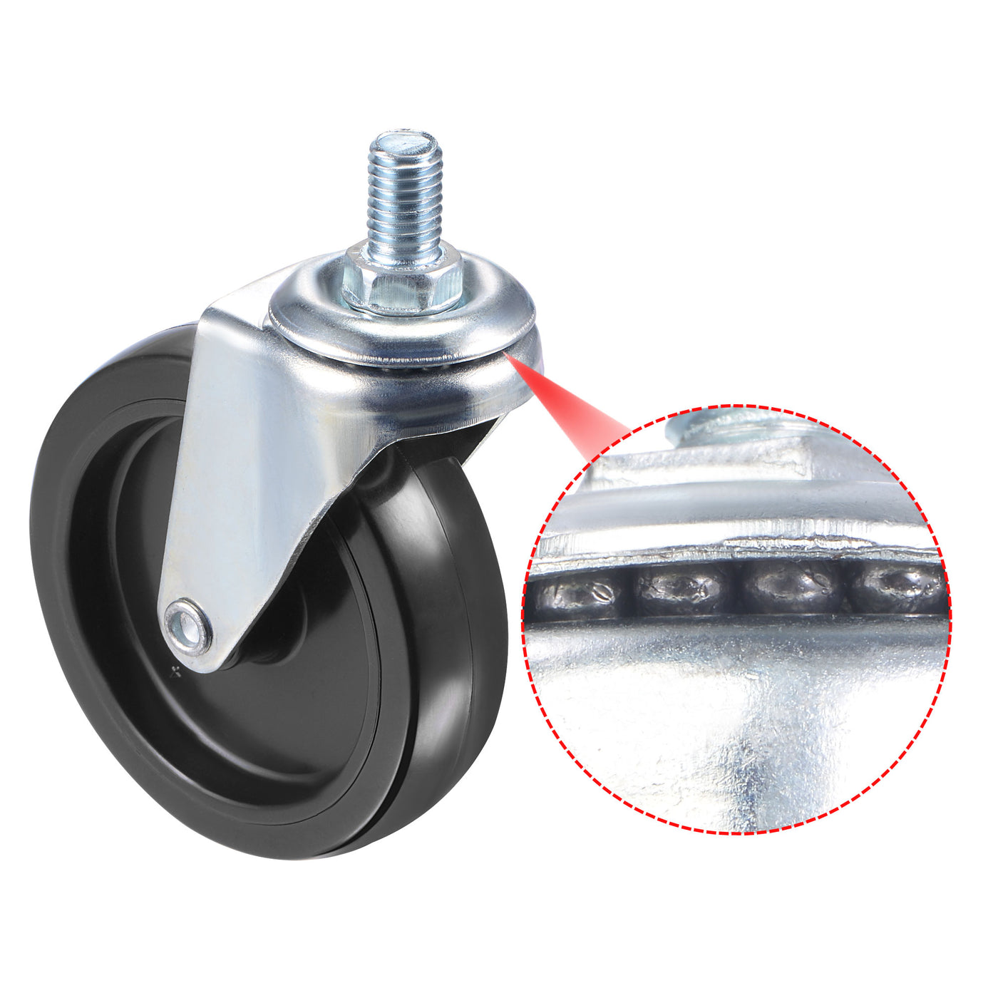 Harfington Swivel Stem Caster for Workbench Trolley, PU