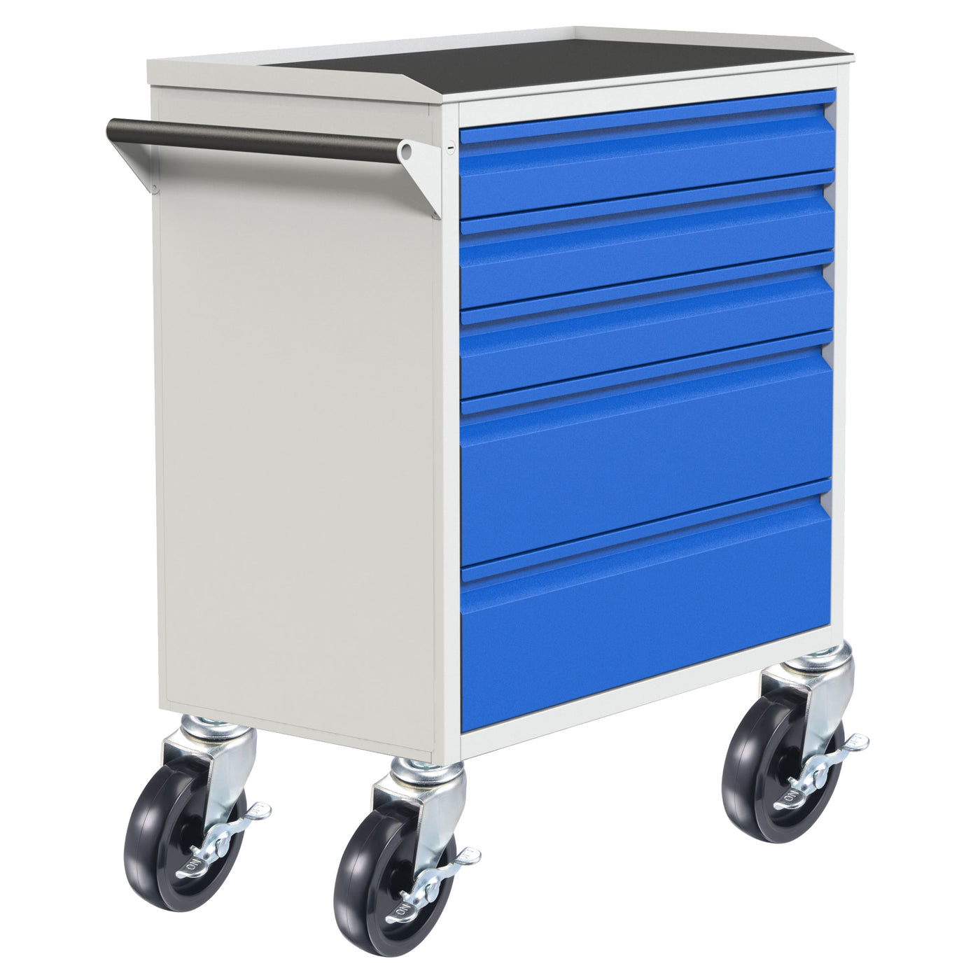 Harfington Swivel Stem Caster with Brake for Workbench Trolley, Rubber