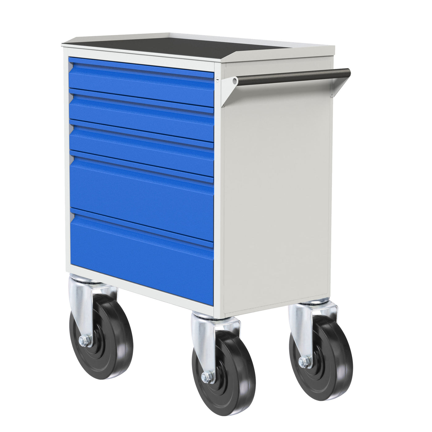 Harfington Swivel Stem Caster 4" Diameter 132Lbs Load Capacity, Rubber, Black