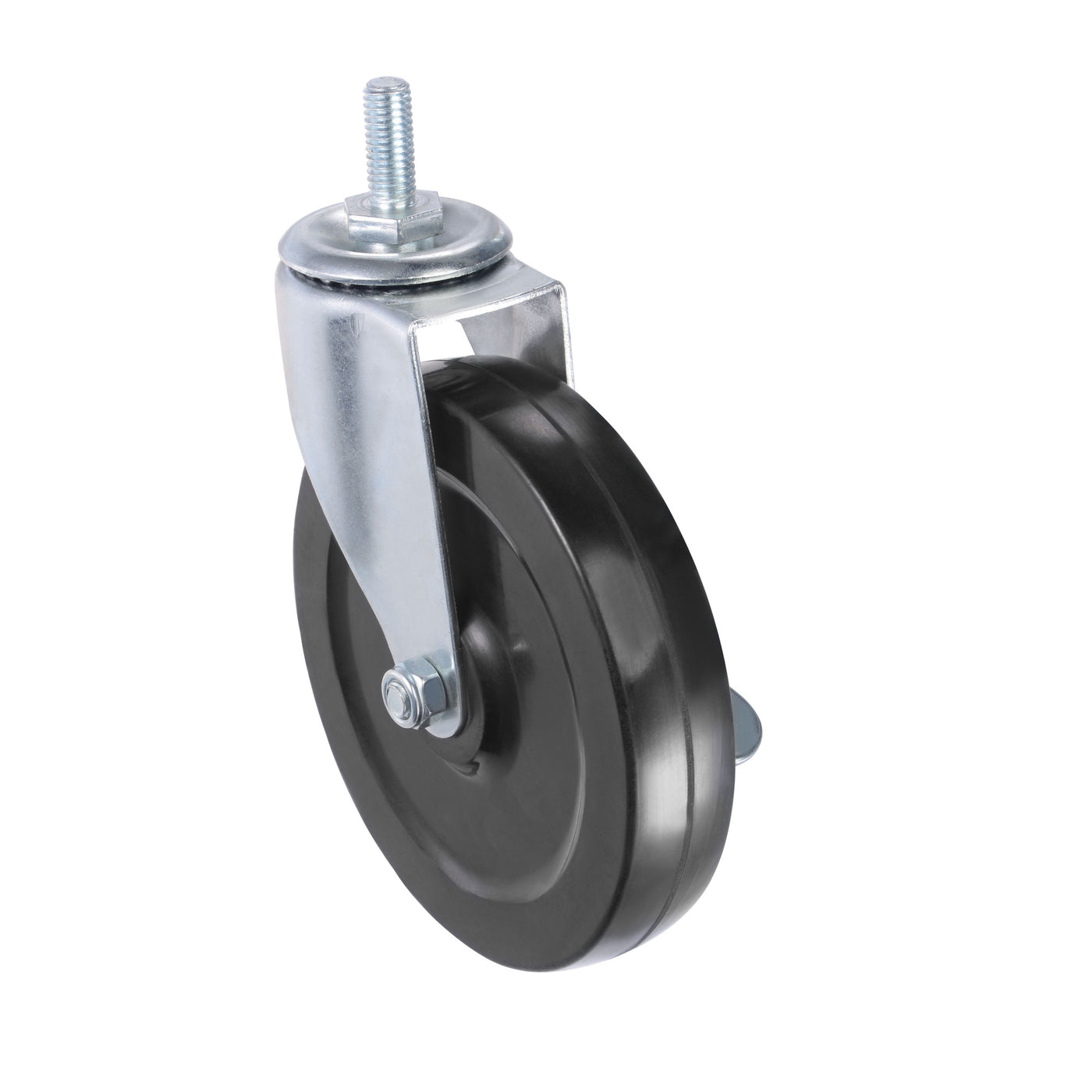 Harfington Swivel Stem Caster with Brake for Workbench Trolley, Rubber