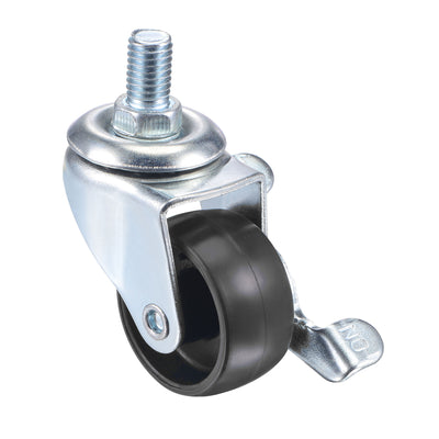 Harfington Swivel Stem Caster with Brake for Trolley, Nylon