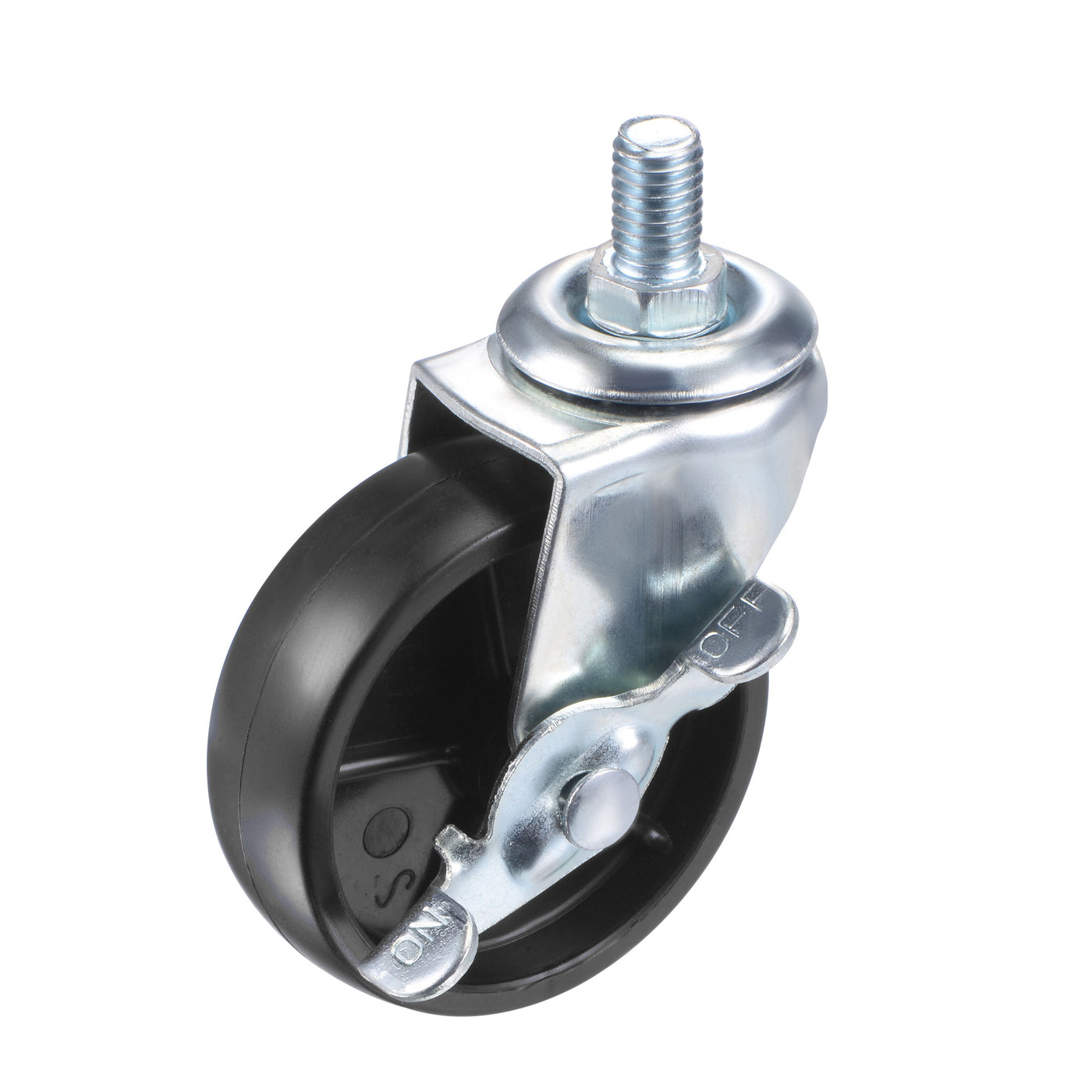 Harfington Swivel Stem Caster with Brake Load Capacity, for Trolley, TPE