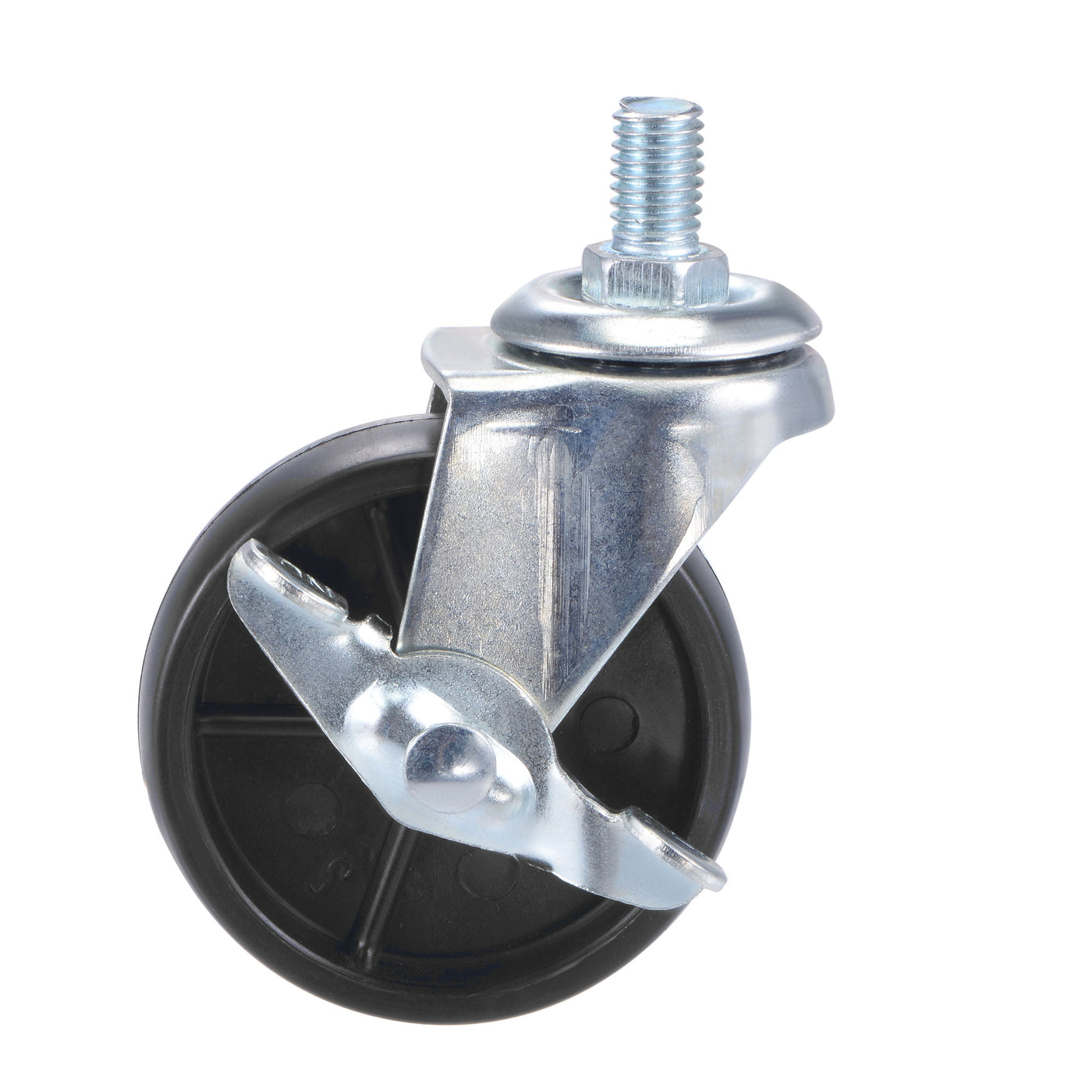 Harfington Swivel Stem Caster with Brake Diameter for Workbench Trolley, TPE
