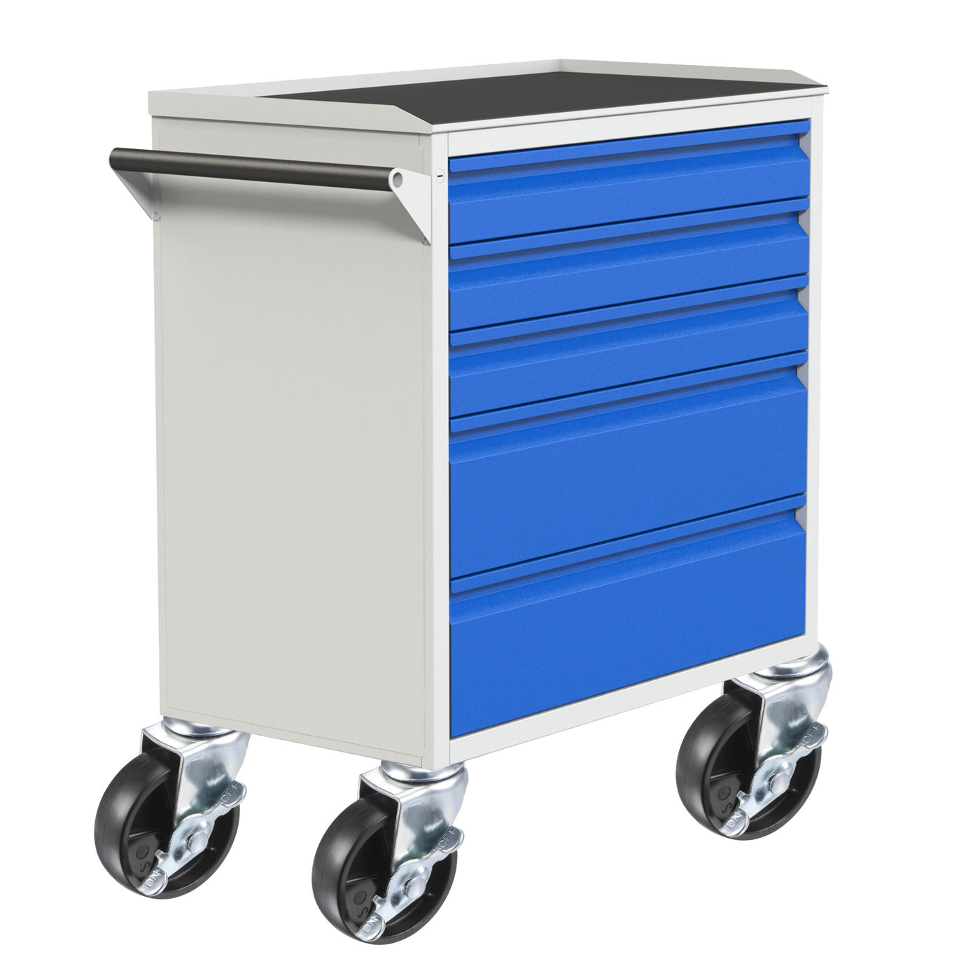 Harfington Swivel Stem Caster with Brake for Workbench Trolley, TPE