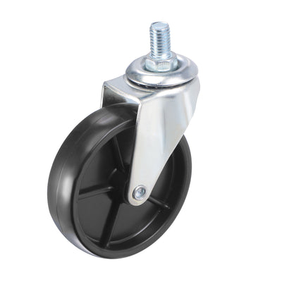 Harfington Swivel Stem Caster 3" Diameter 66Lbs Load Capacity, TPE, Black