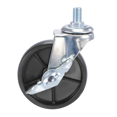 Harfington Swivel Stem Caster with Brake Load Capacity, for Trolley, TPE