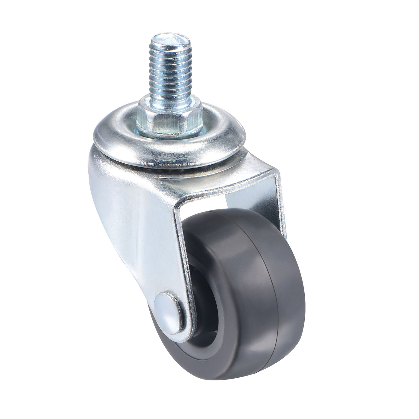 Harfington Swivel Stem Caster 1.5" Diameter 55Lbs Load Capacity, TPE, Gray, 4pcs