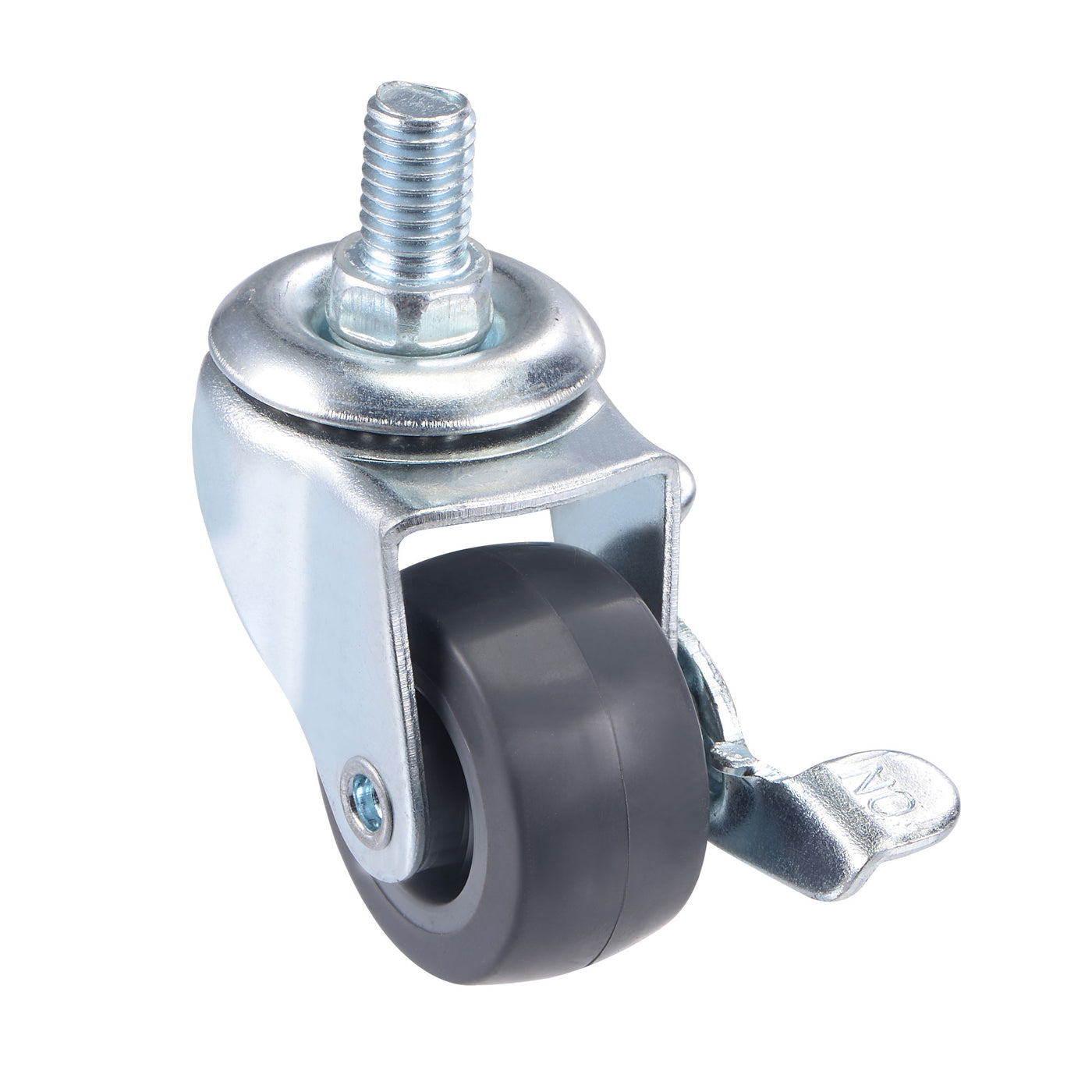 Harfington Swivel Stem Caster with Brake for Workbench, TPE