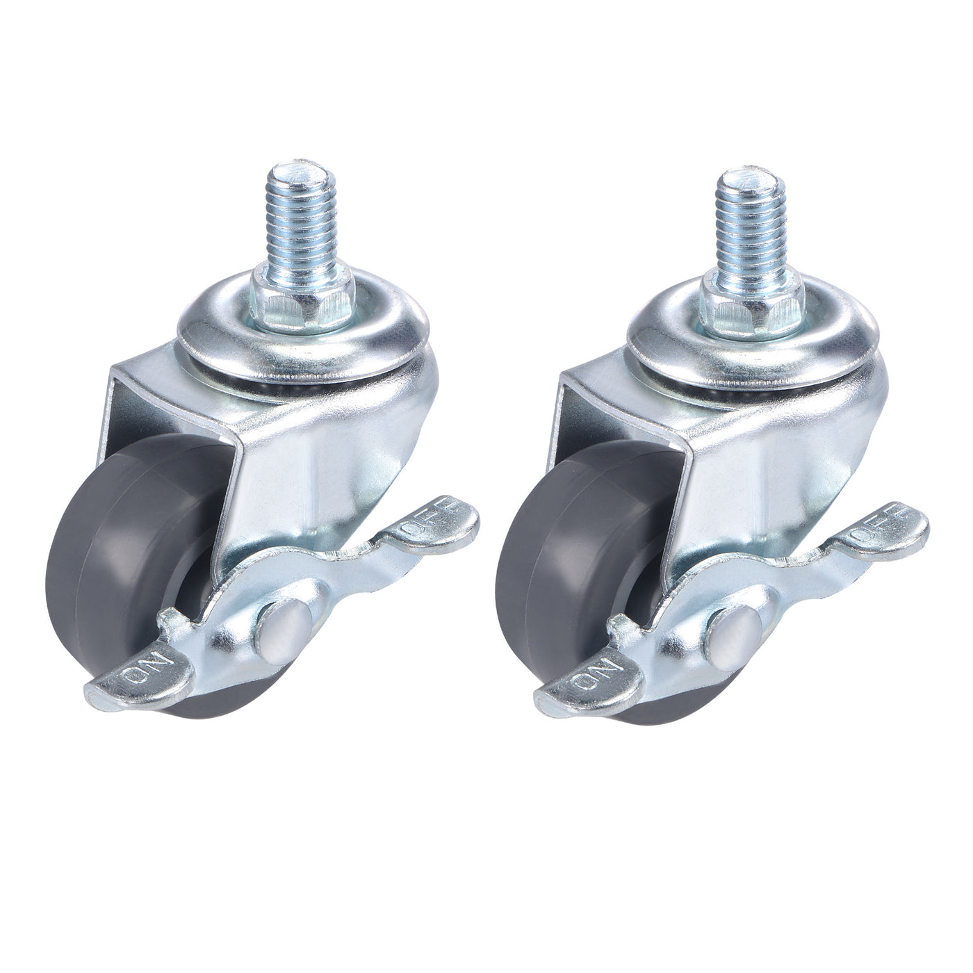 Harfington Swivel Stem Caster with Brake for Workbench, TPE