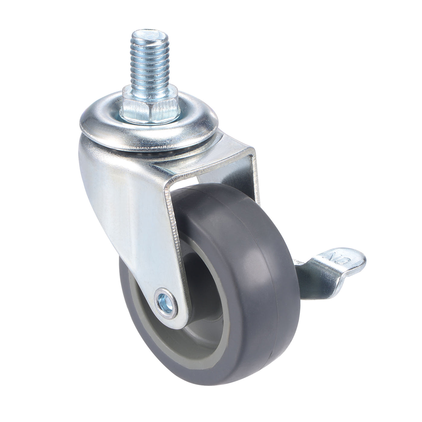 Harfington Swivel Stem Caster with Brake Diameter Load Capacity, for Workbench Trolley, TPE